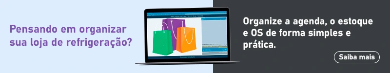 Sistema para loja de refrigeração, climatização e ar-condicionado